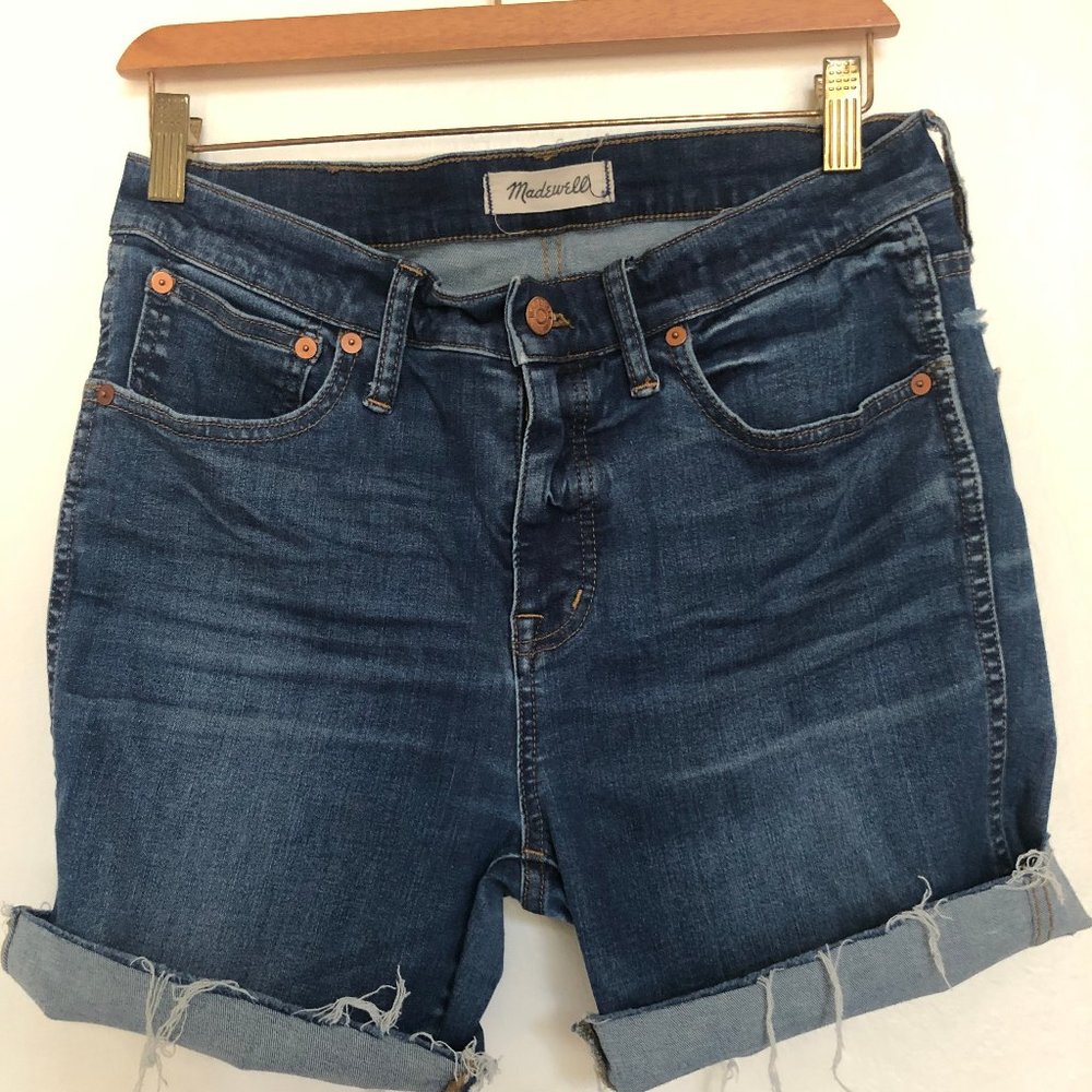Madewell High Rise Distressed Shorts